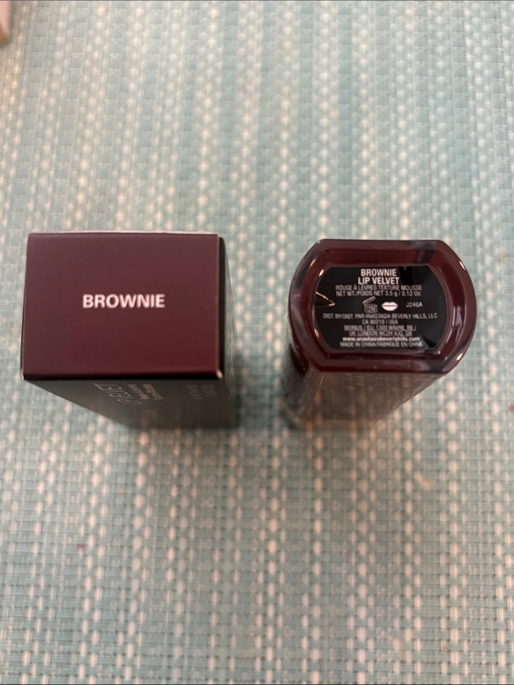 Anastasia Beverly Hills Lip Velvet Liquid Lipstick - “Brownie” Deep Burgundy Red